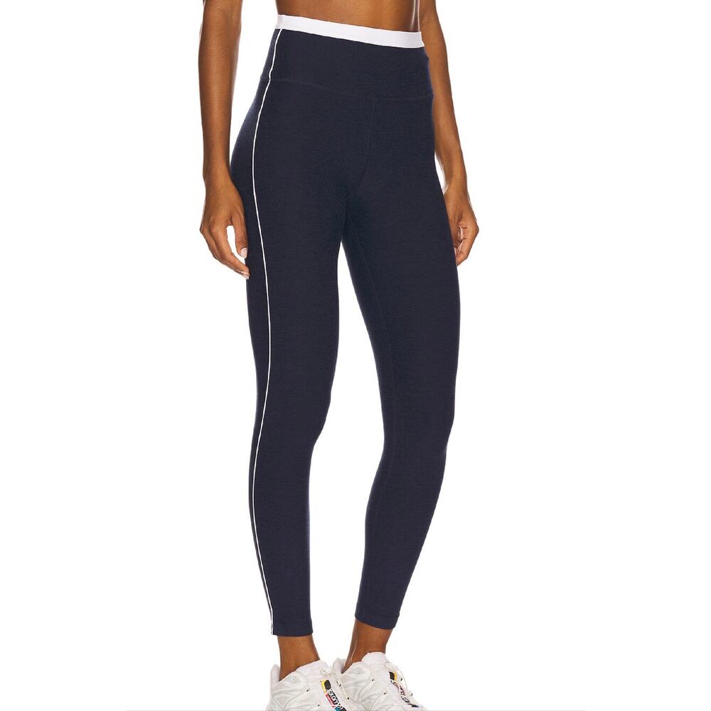 Beyond Yoga Spacedye Trophy High Waisted Midi Legging Navy/White Sz S/P *EUC - Picture 3 of 11